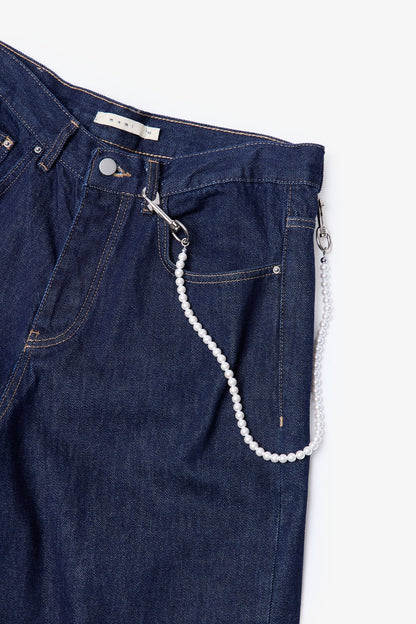 Pearl Wallet Chain - White