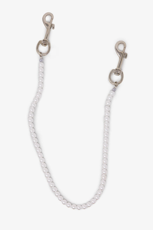 Pearl Wallet Chain - White