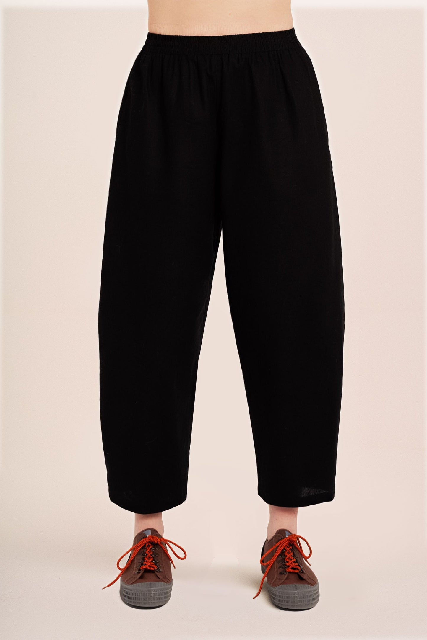 Peggy Trousers - Linen Black