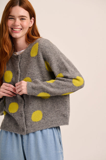 Pip Alpaca Polka Dot Cardigan