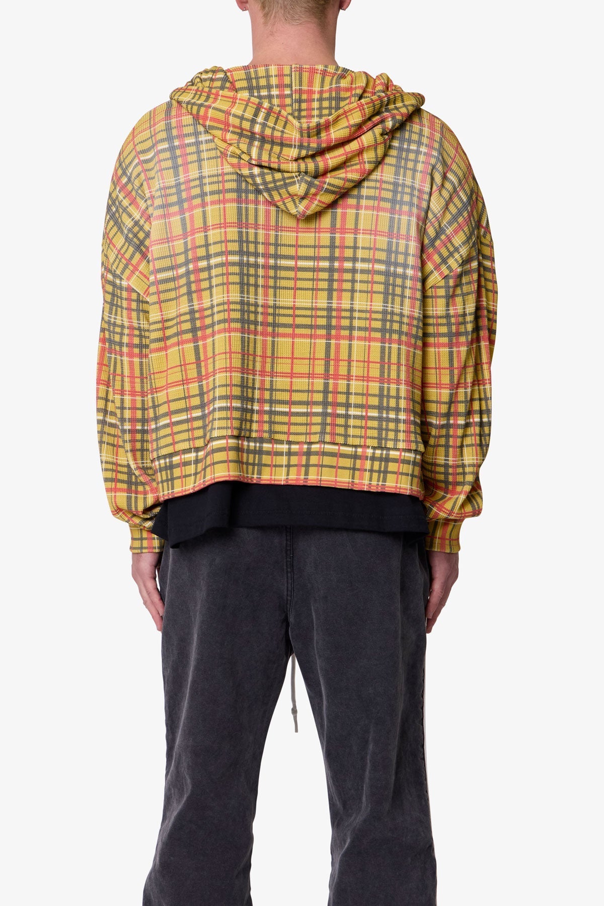 Plaid Thermal Hoodie - Multi