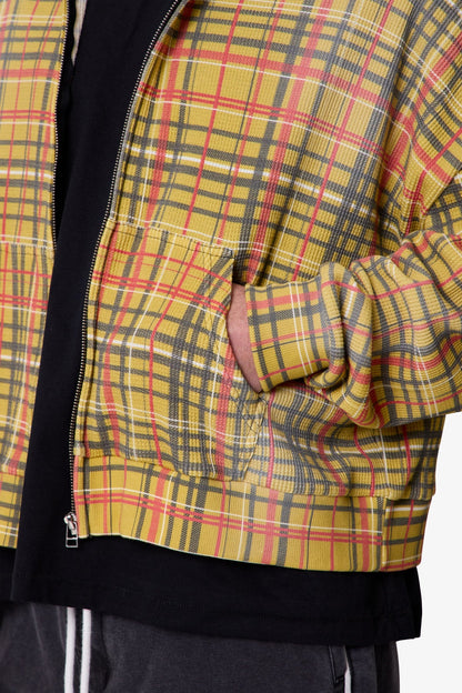 Plaid Thermal Hoodie - Multi