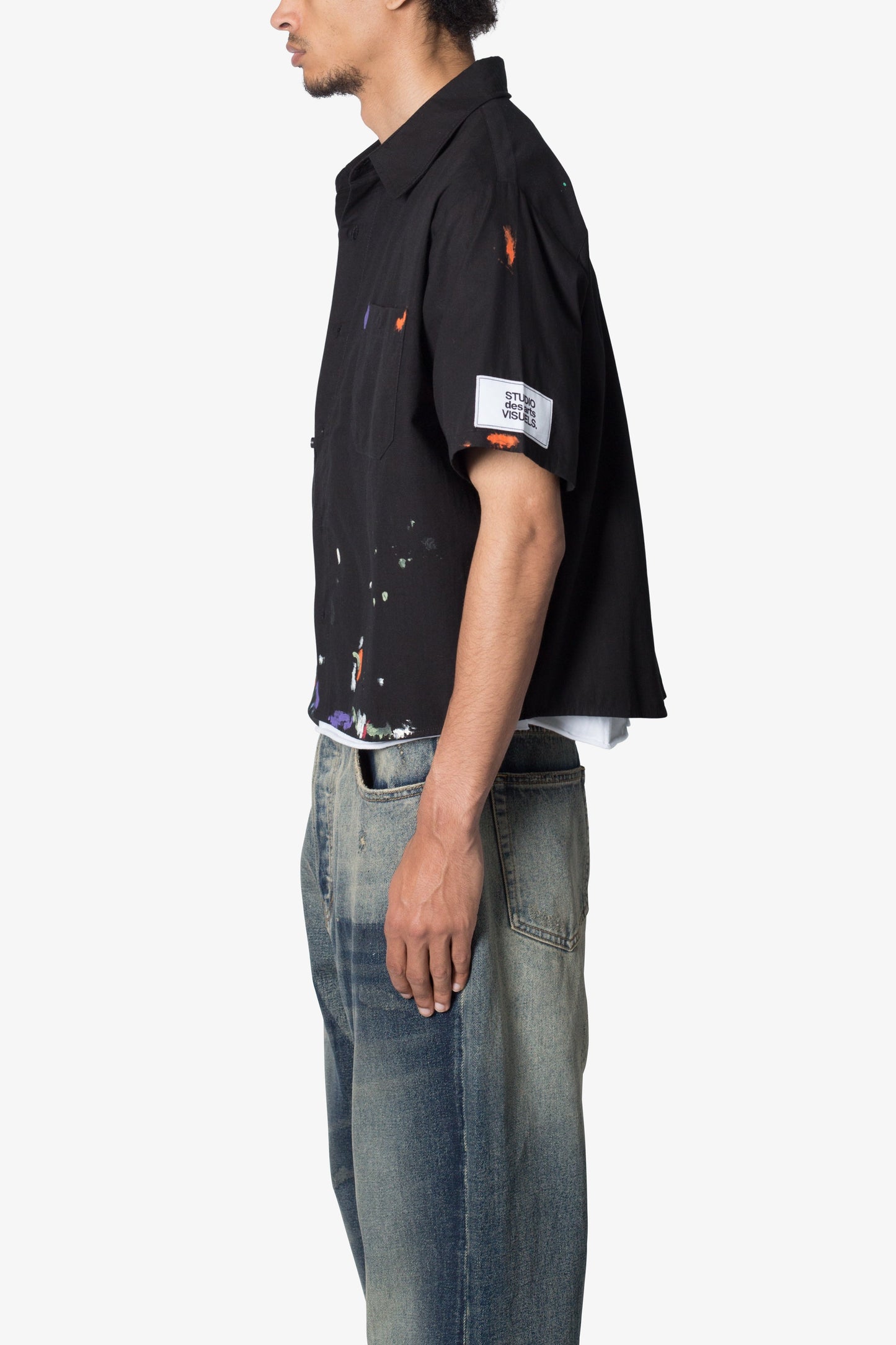 Poplin Painter S/S Shirt - Black