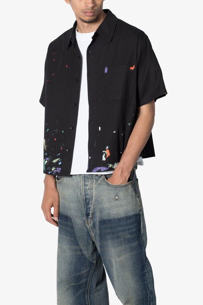 Poplin Painter S/S Shirt - Black