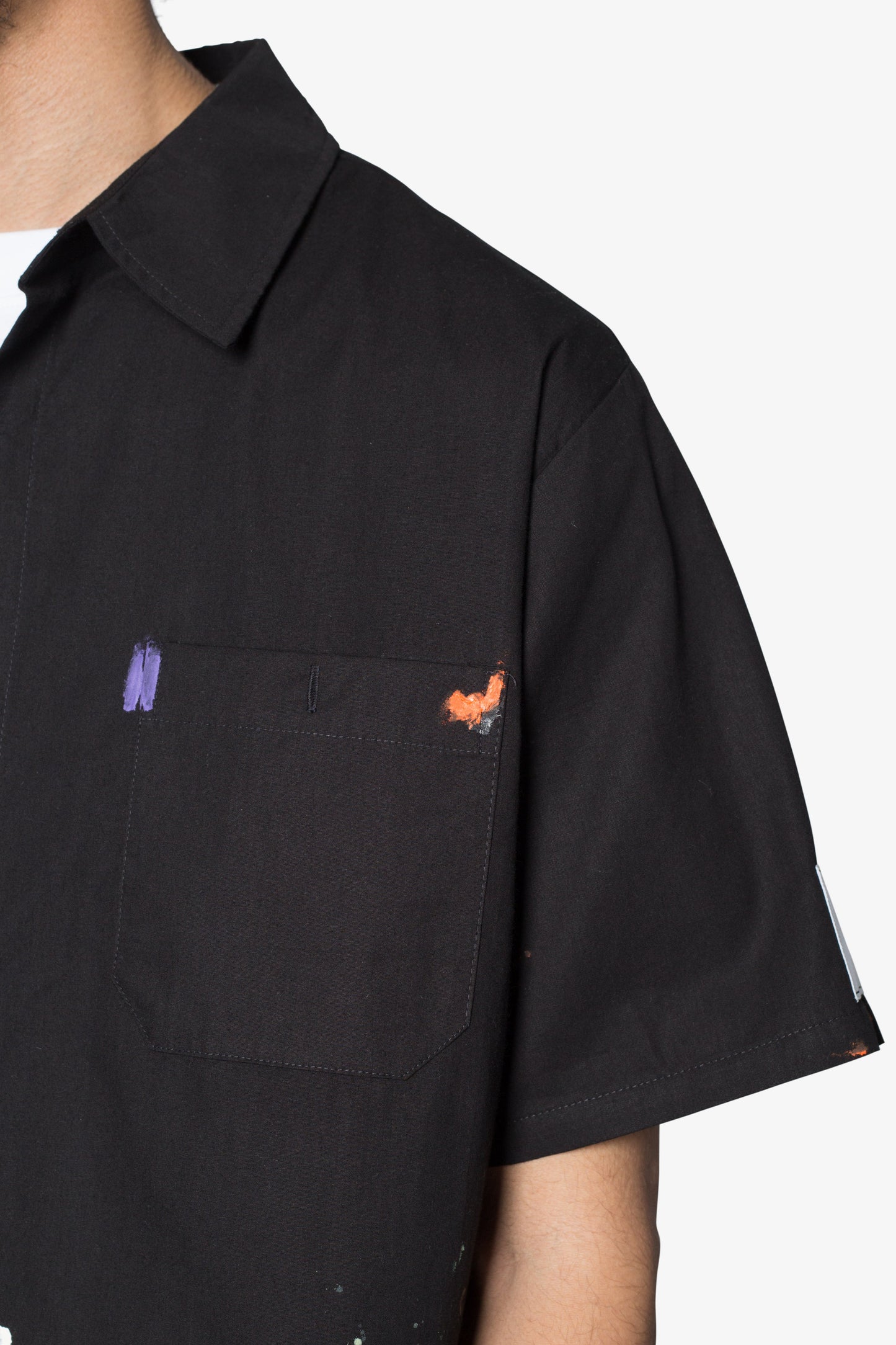 Poplin Painter S/S Shirt - Black
