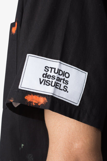 Poplin Painter S/S Shirt - Black