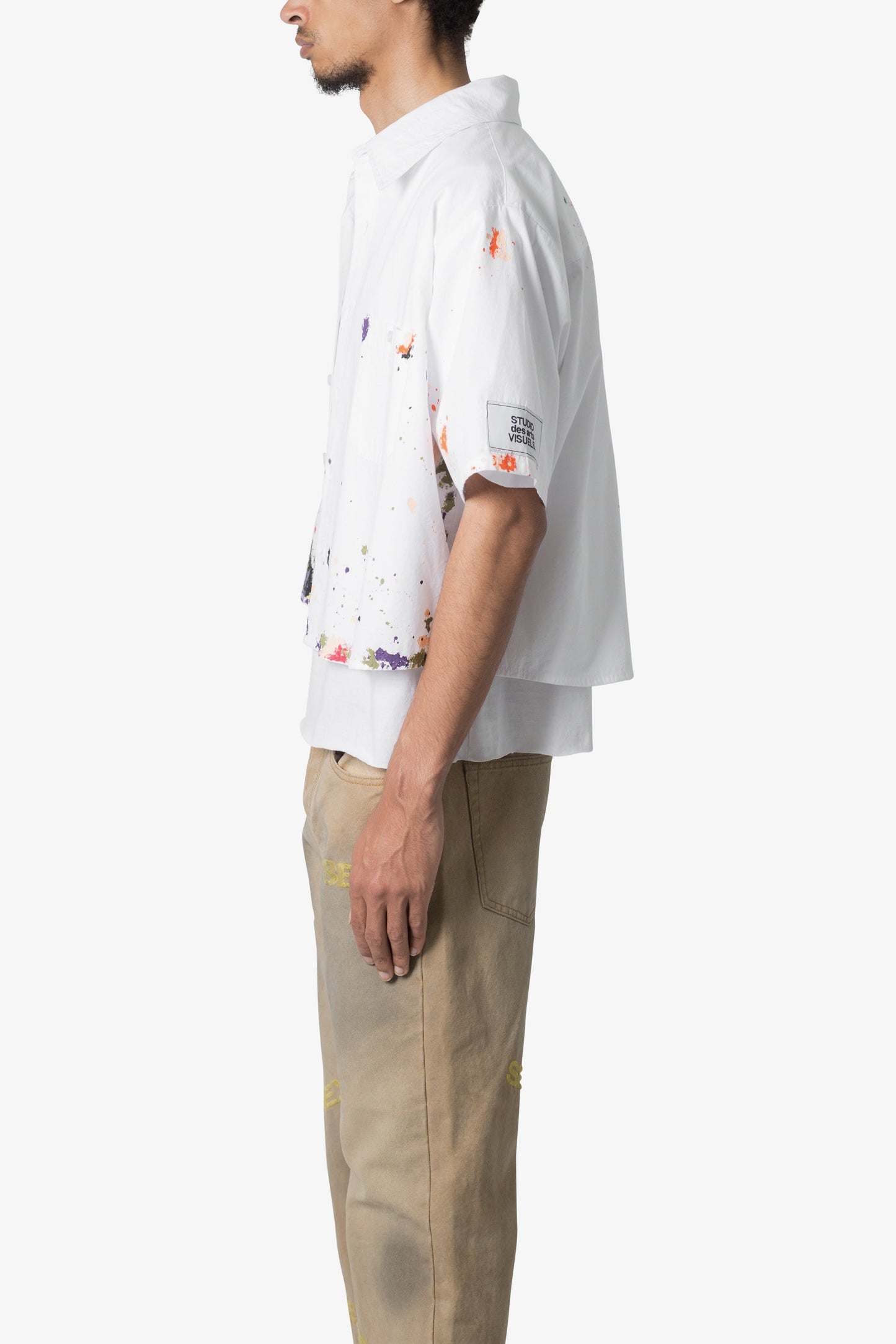 Poplin Painter S/S Shirt - White