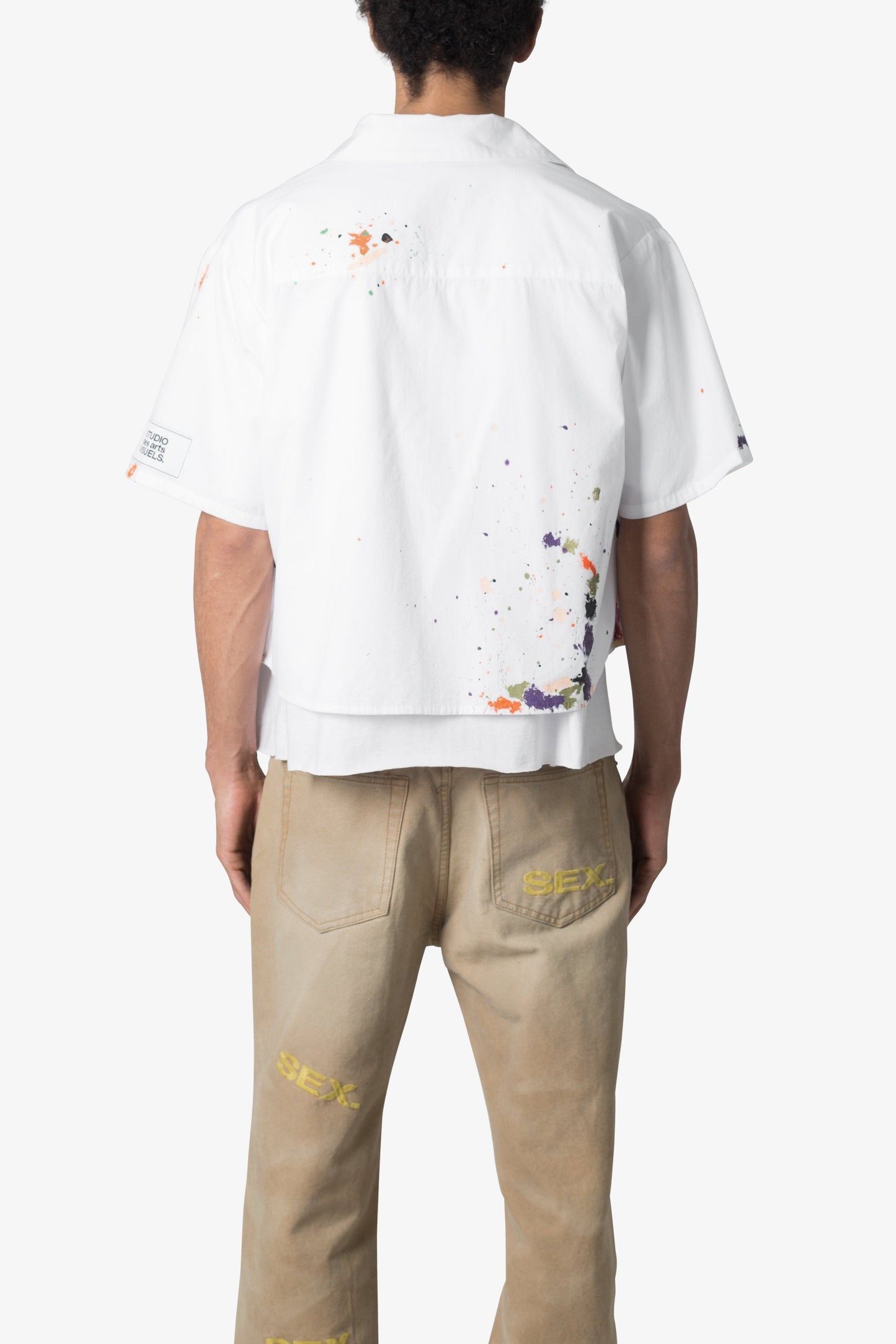 Poplin Painter S/S Shirt - White