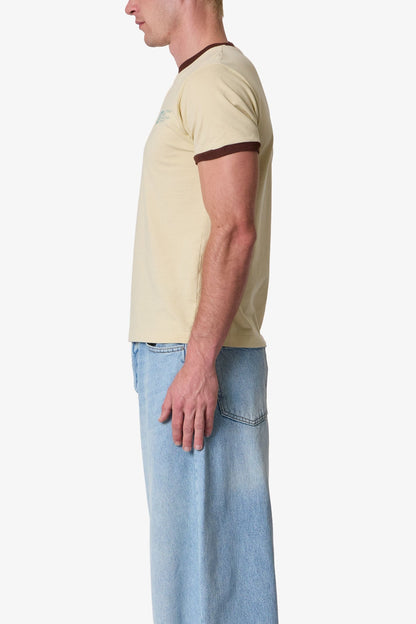 Power Ringer Tee - Yellow