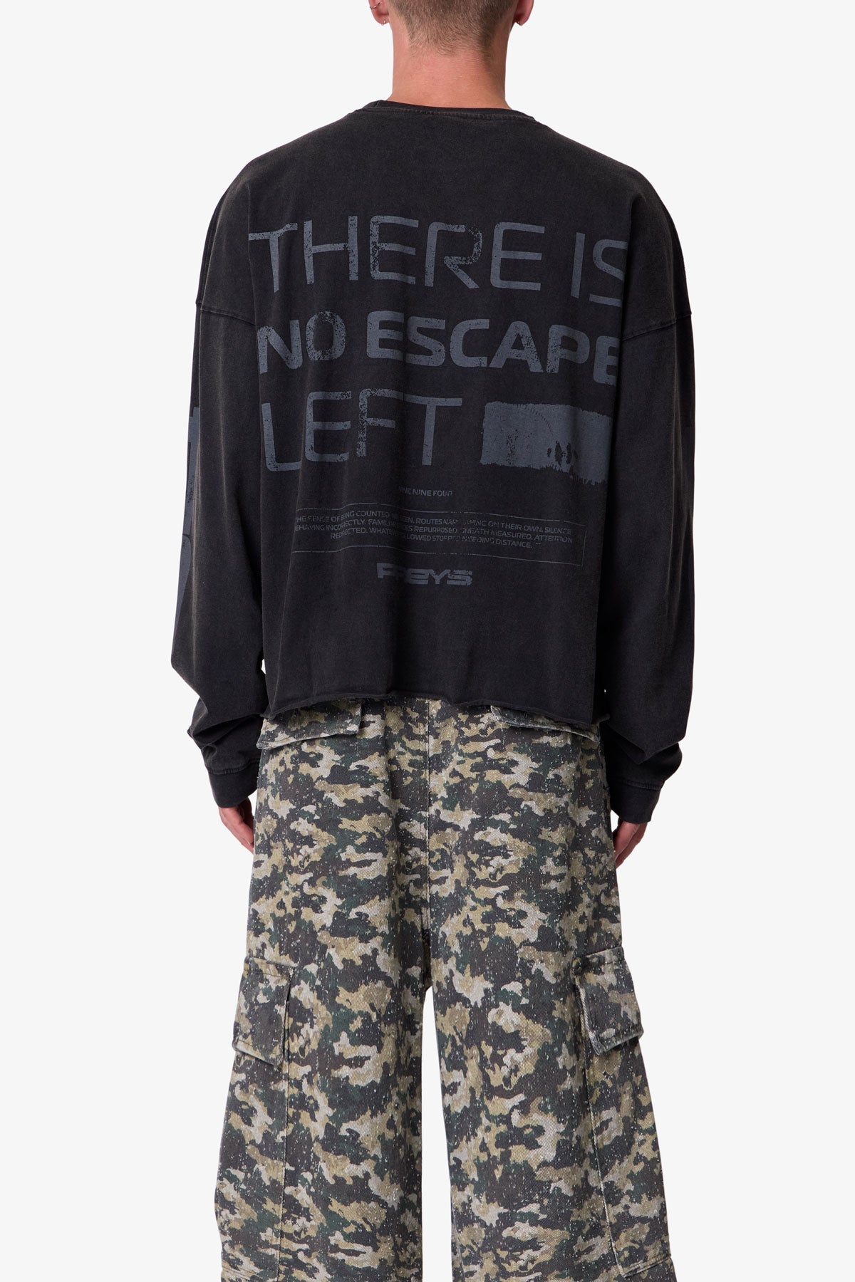 Preys L/S Tee - Washed Black