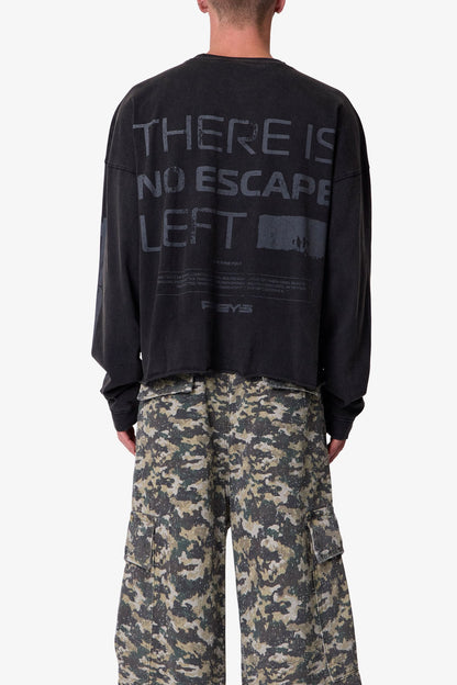Preys L/S Tee - Washed Black