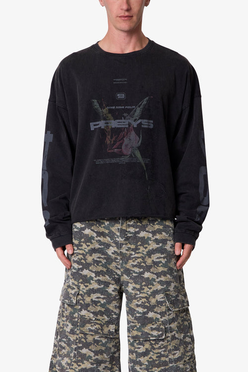 Preys L/S Tee - Washed Black