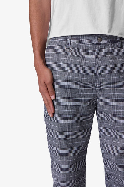 Punk Zip Trouser Pants - Black/Grey