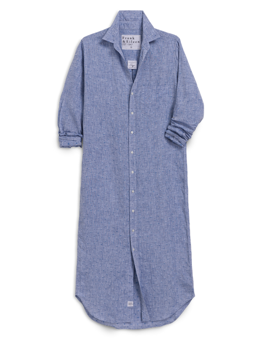 RORY Blue Hearts, Italian Classic Linen