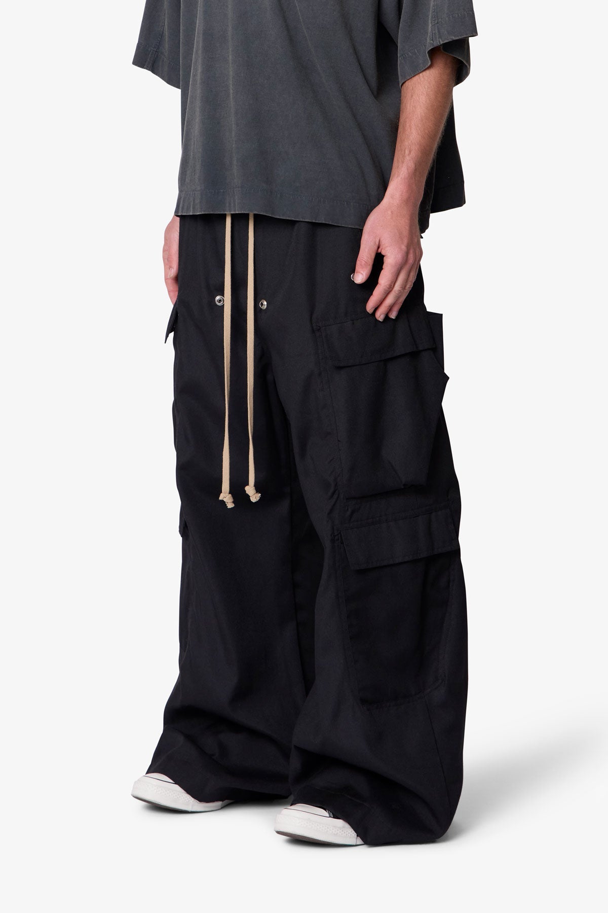 Rave Double Cargo Pants - Black