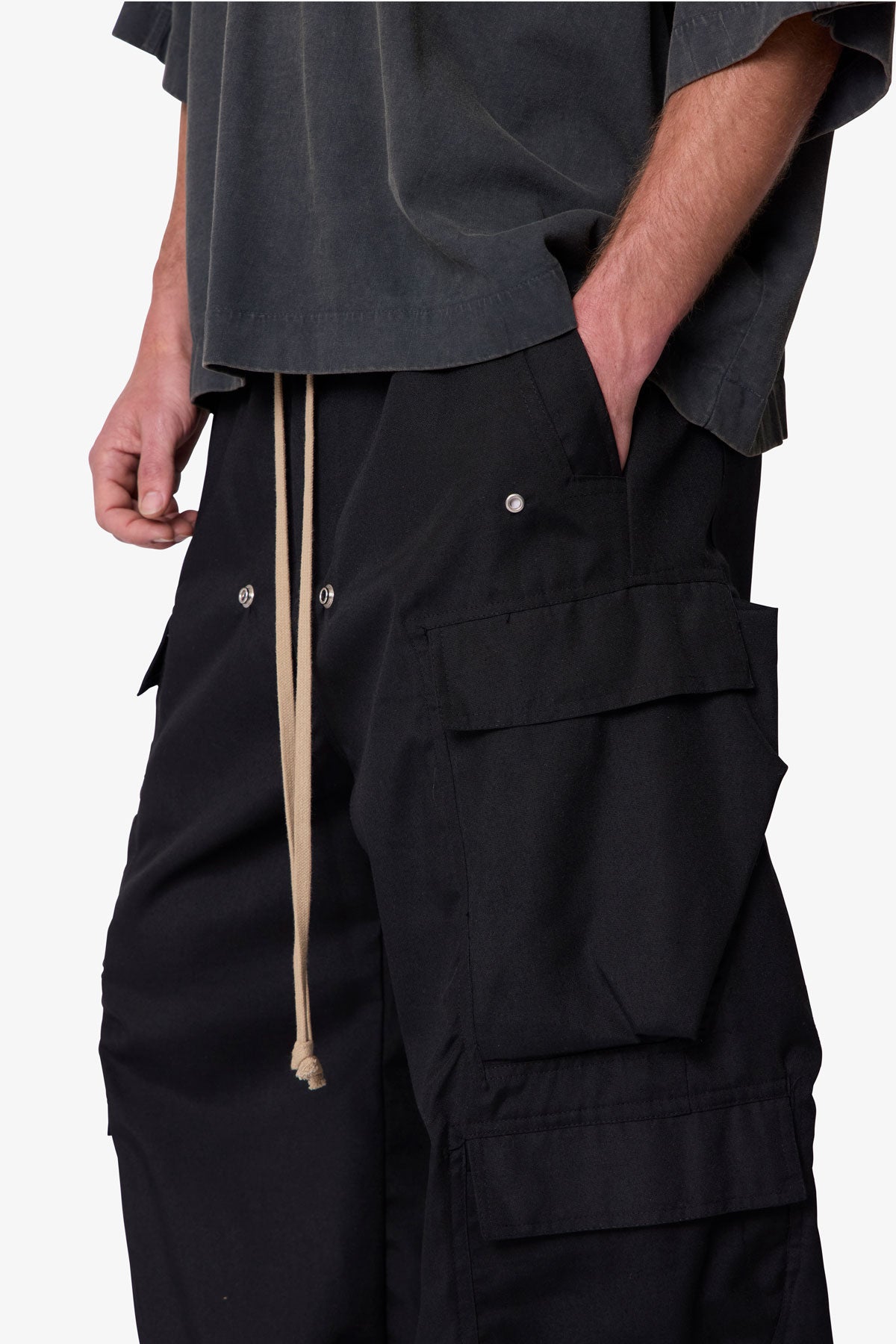 Rave Double Cargo Pants - Black