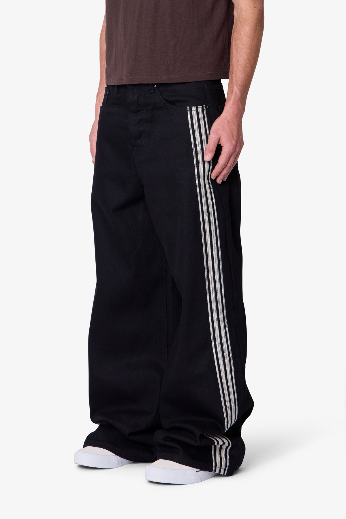 Rave Stripe Denim - Black