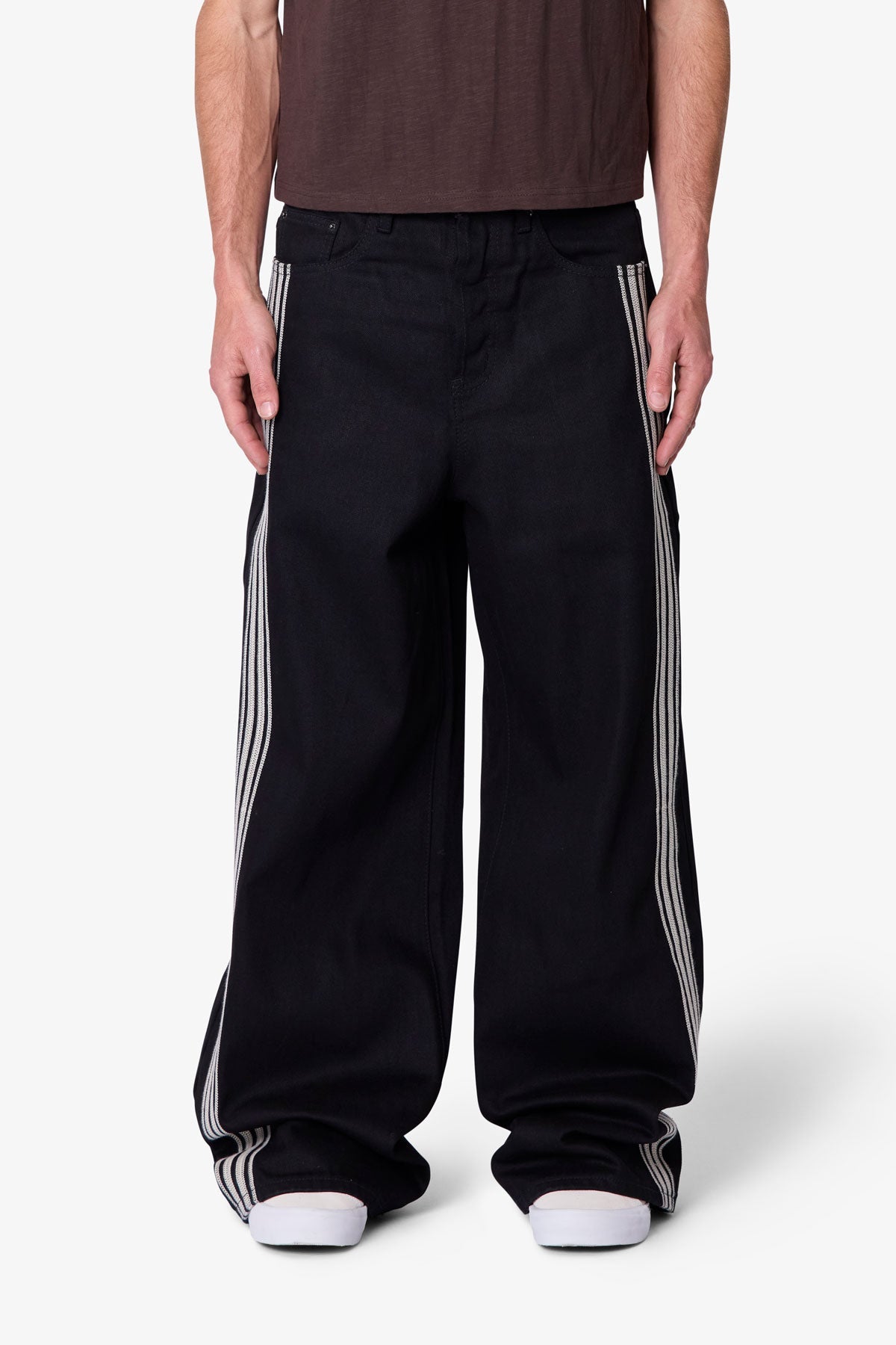 Rave Stripe Denim - Black