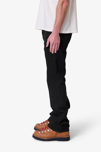 Raw Bootcut Denim - Rinsed Black