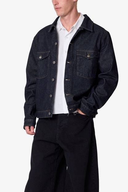 Raw Denim Jacket - Raw Blue