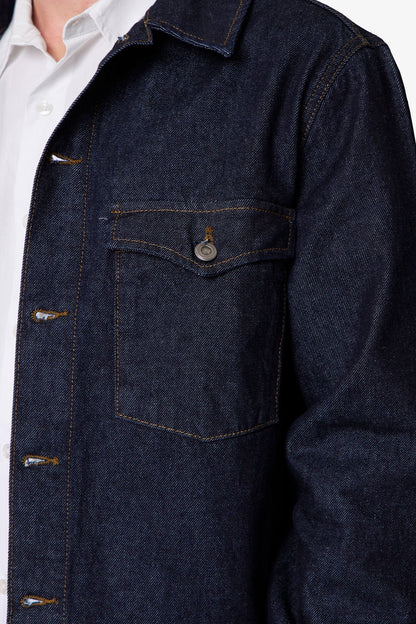 Raw Denim Jacket - Raw Blue