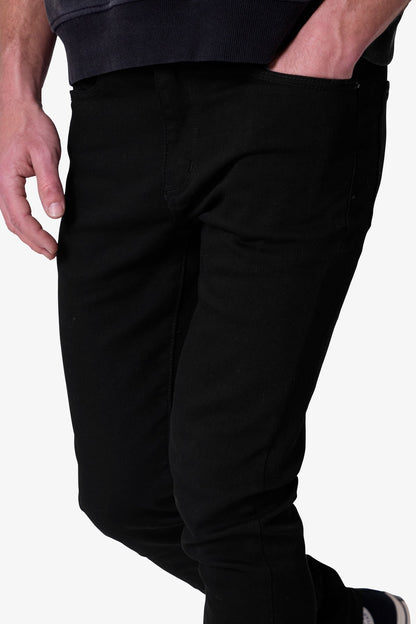 Raw Skinny Denim - Rinsed Black