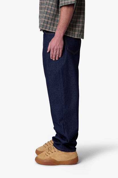 Raw Ultra Baggy Denim - Rinsed Indigo