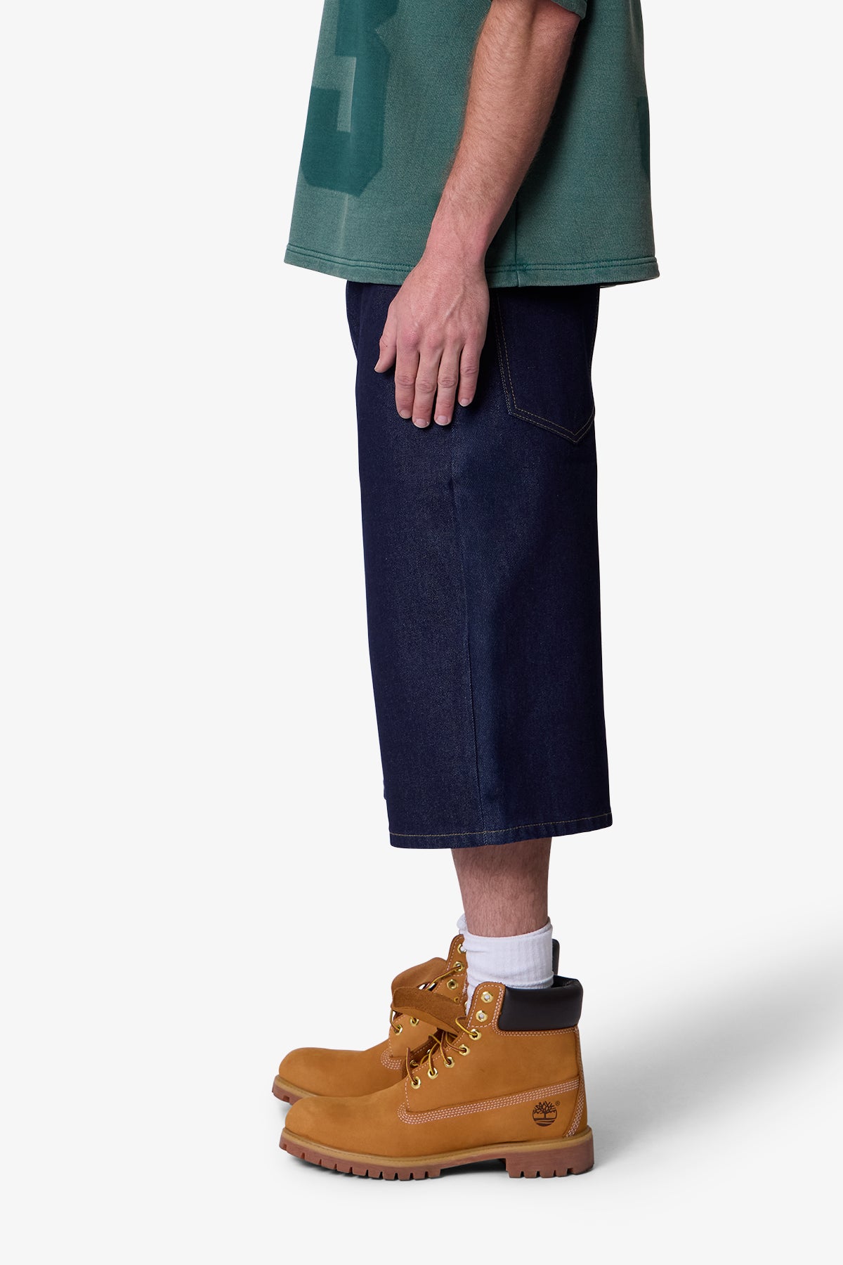Raw Ultra Baggy Denim Shorts - Rinsed Indigo