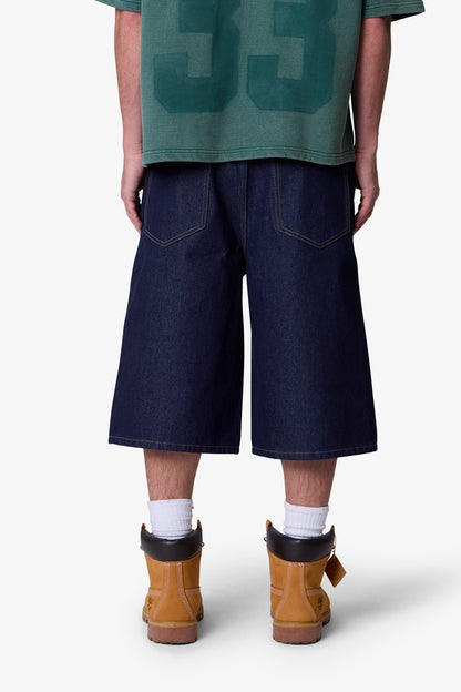 Raw Ultra Baggy Denim Shorts - Rinsed Indigo