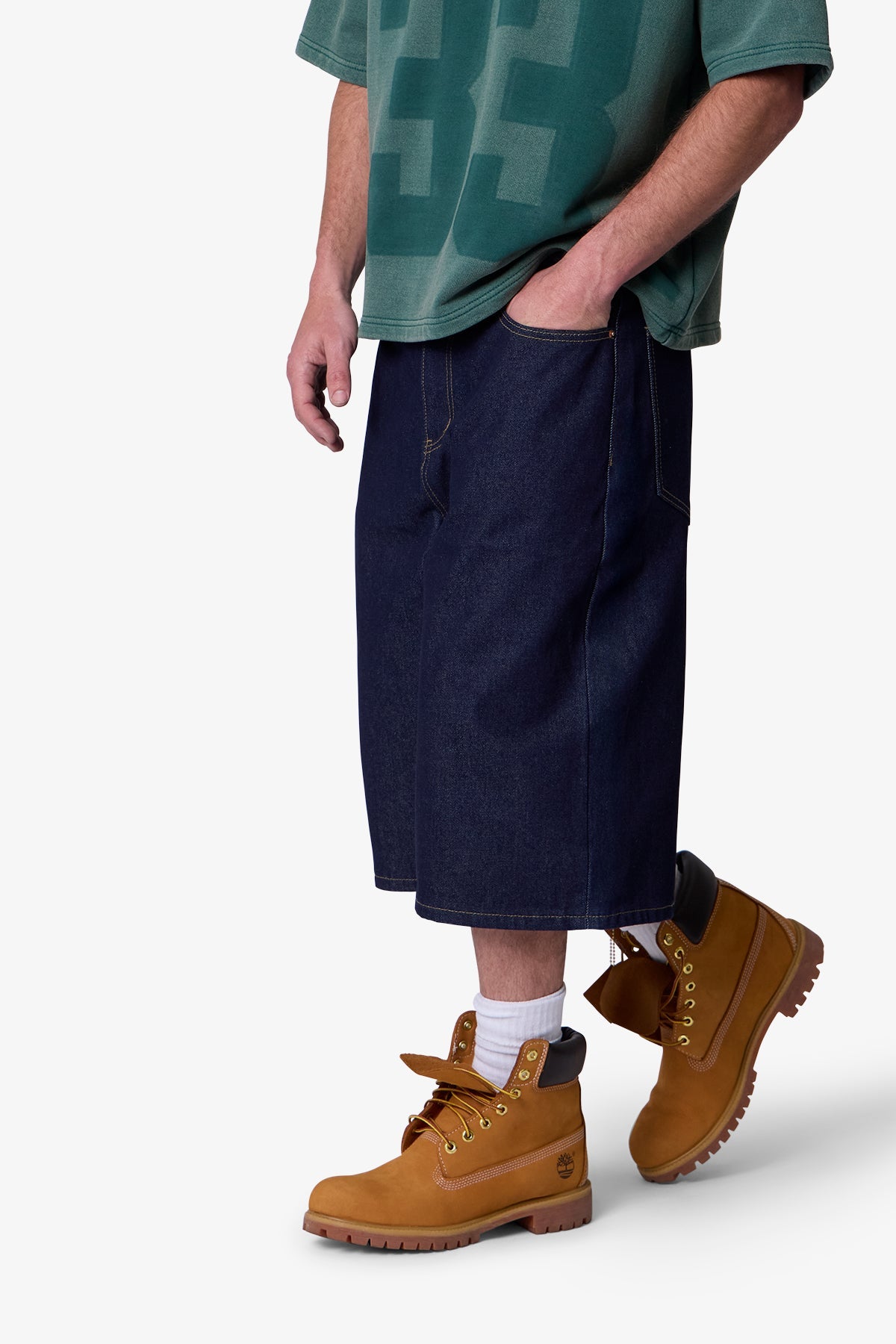 Raw Ultra Baggy Denim Shorts - Rinsed Indigo