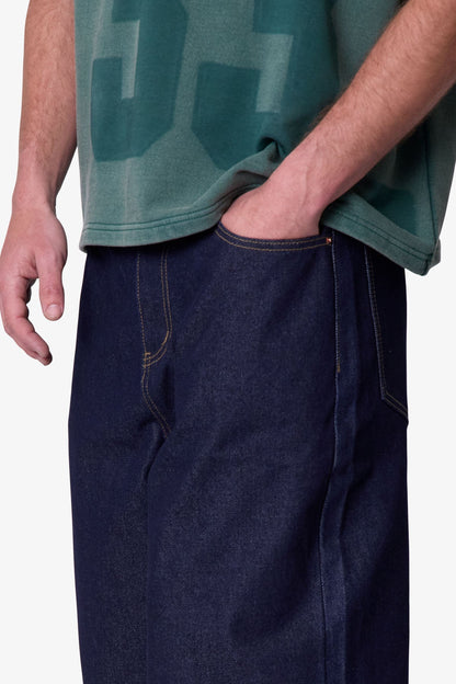 Raw Ultra Baggy Denim Shorts - Rinsed Indigo