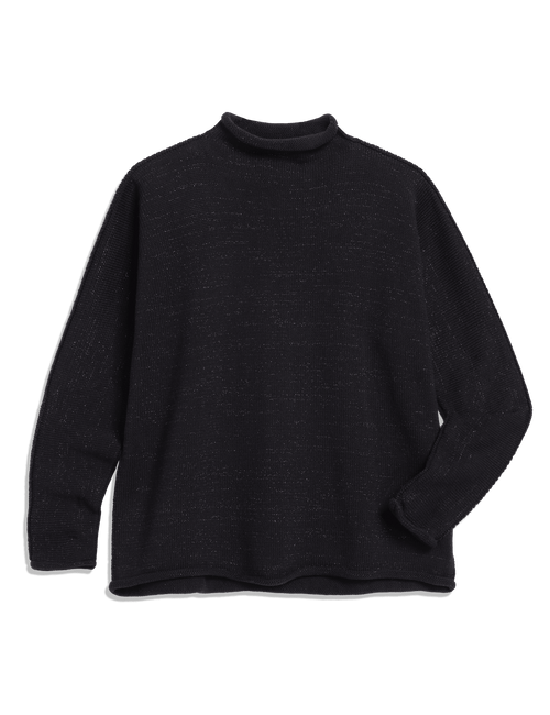 MONTEREY Black with Black Glitter, Pure Italian Cotton