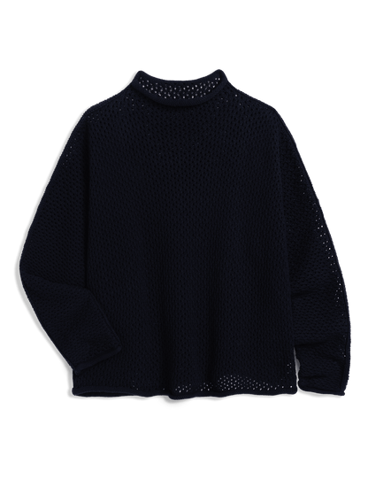 MONTEREY POINTELLE Marine, Pure Italian Cotton