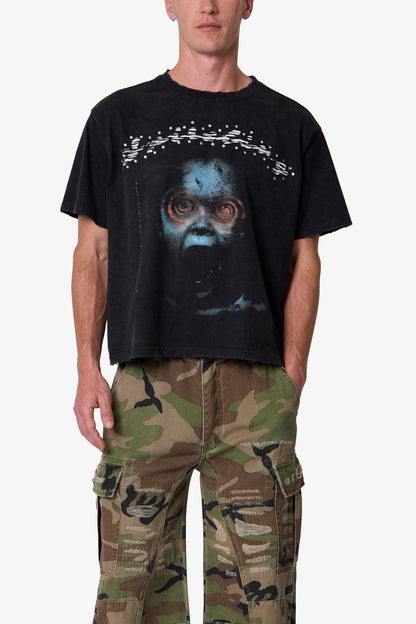 Scream Tee - Washed Black