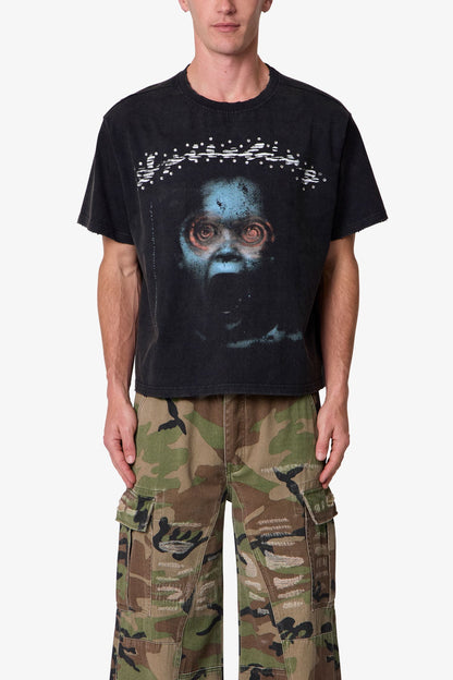 Scream Tee - Washed Black