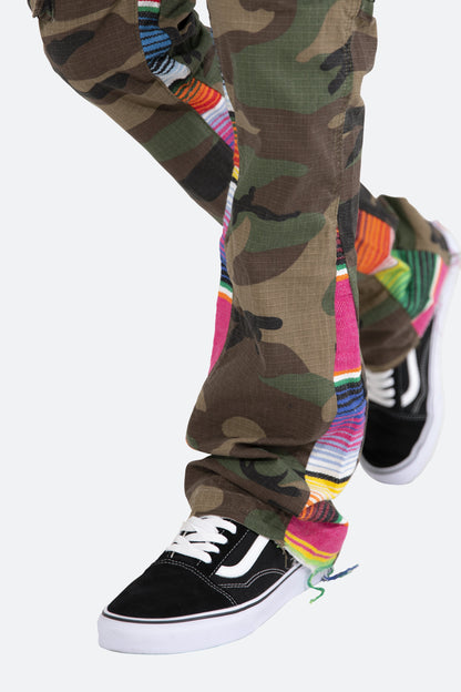 Serape Bootcut Cargo Pants - Camo