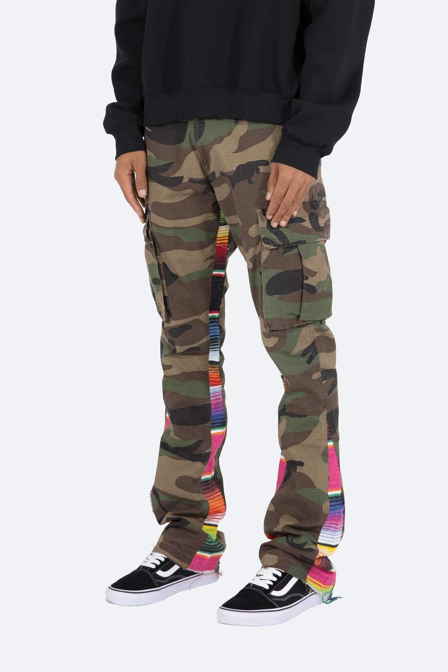 Serape Bootcut Cargo Pants - Camo
