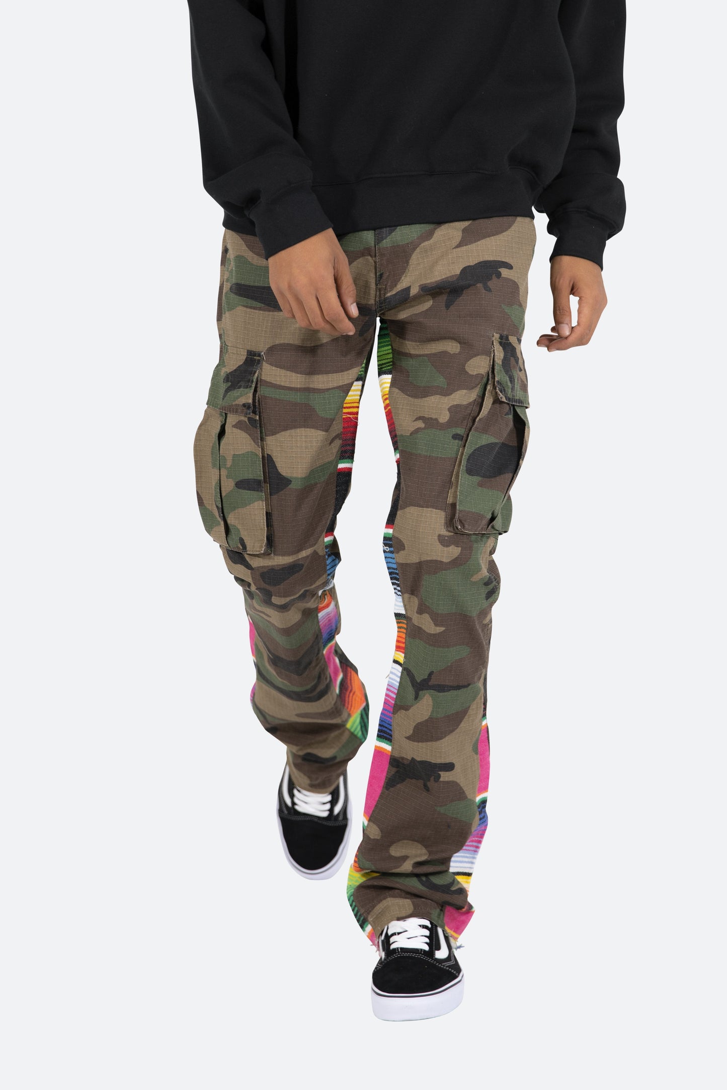 Serape Bootcut Cargo Pants - Camo