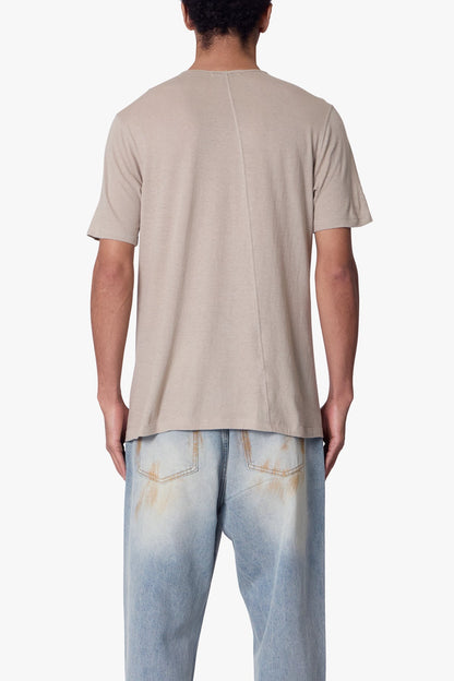 Sheer Crewneck Tee - Bone
