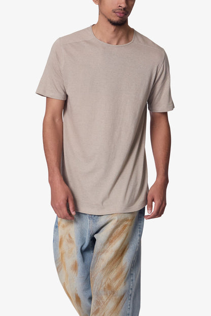 Sheer Crewneck Tee - Bone