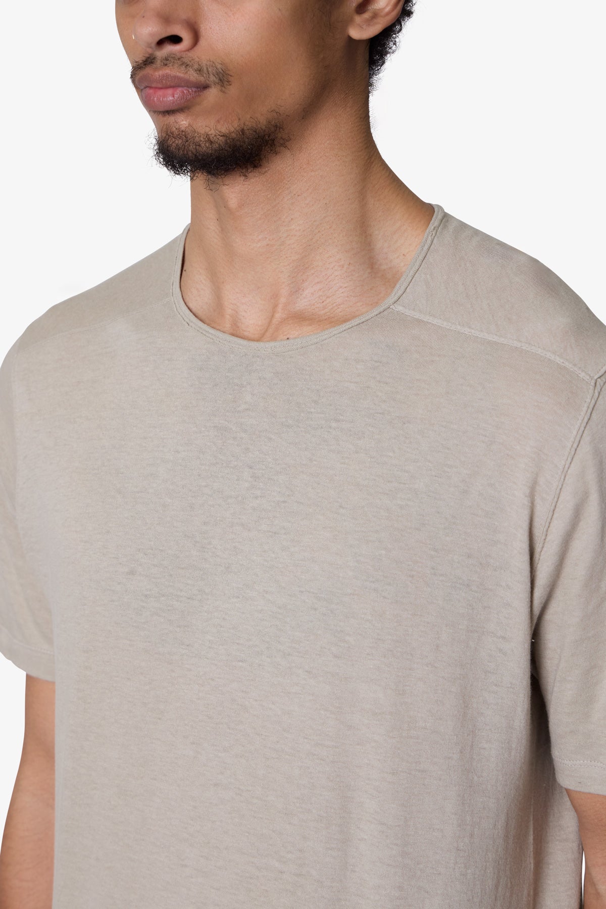 Sheer Crewneck Tee - Bone