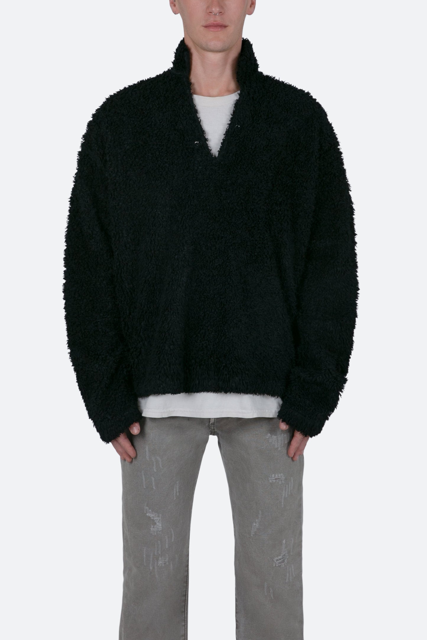 Sherpa Pullover - Black