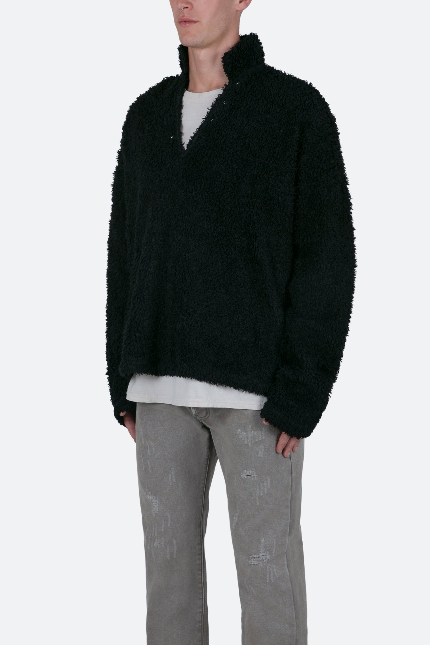 Sherpa Pullover - Black