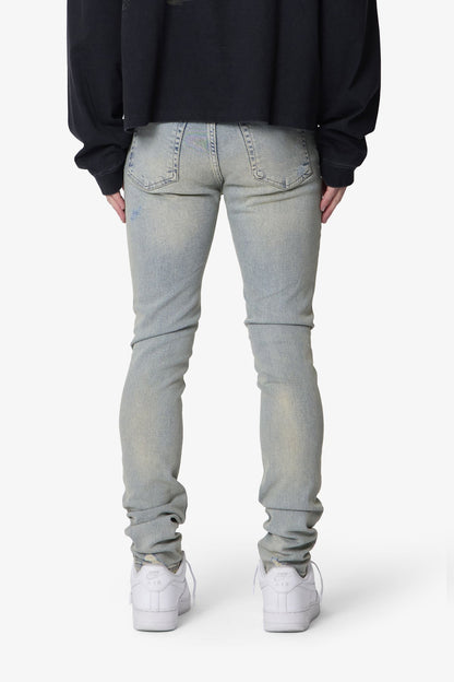 Shredded Skinny Denim - Blue