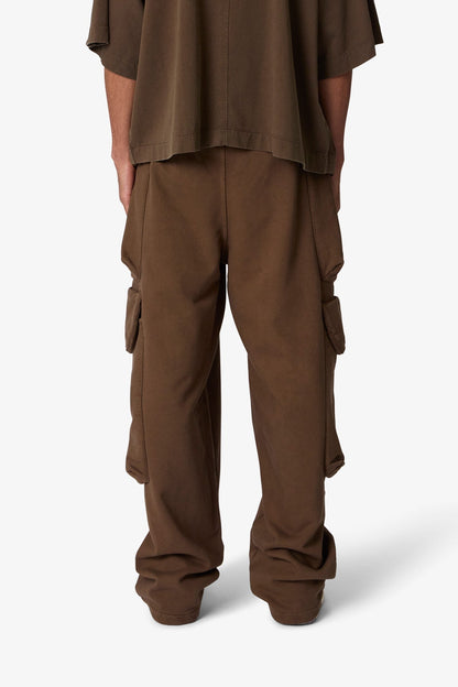 Side Cargo Pocket Sweatpants - Olive