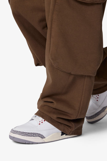 Side Cargo Pocket Sweatpants - Olive