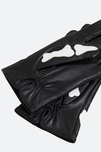 Skeleton Gloves - Black/White