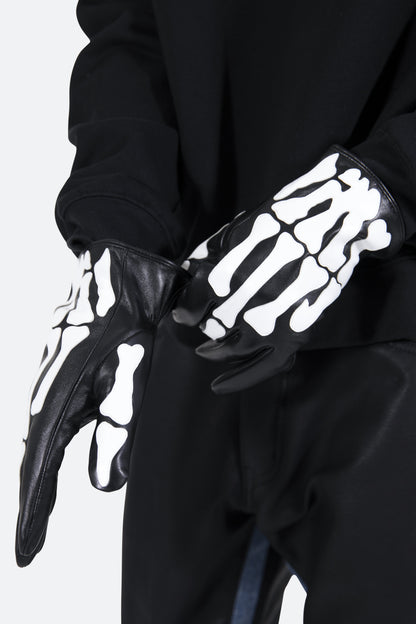 Skeleton Gloves - Black/White