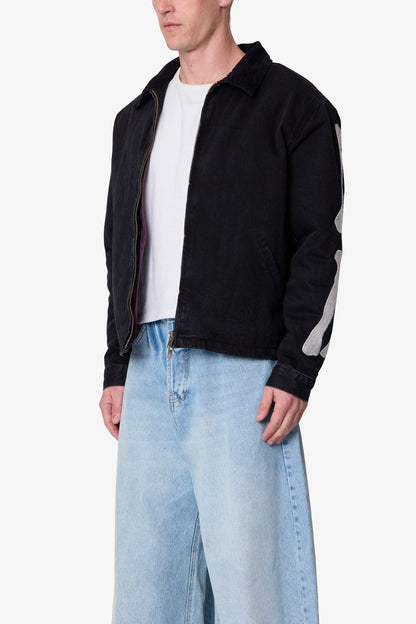 Skeleton Work Jacket - Black