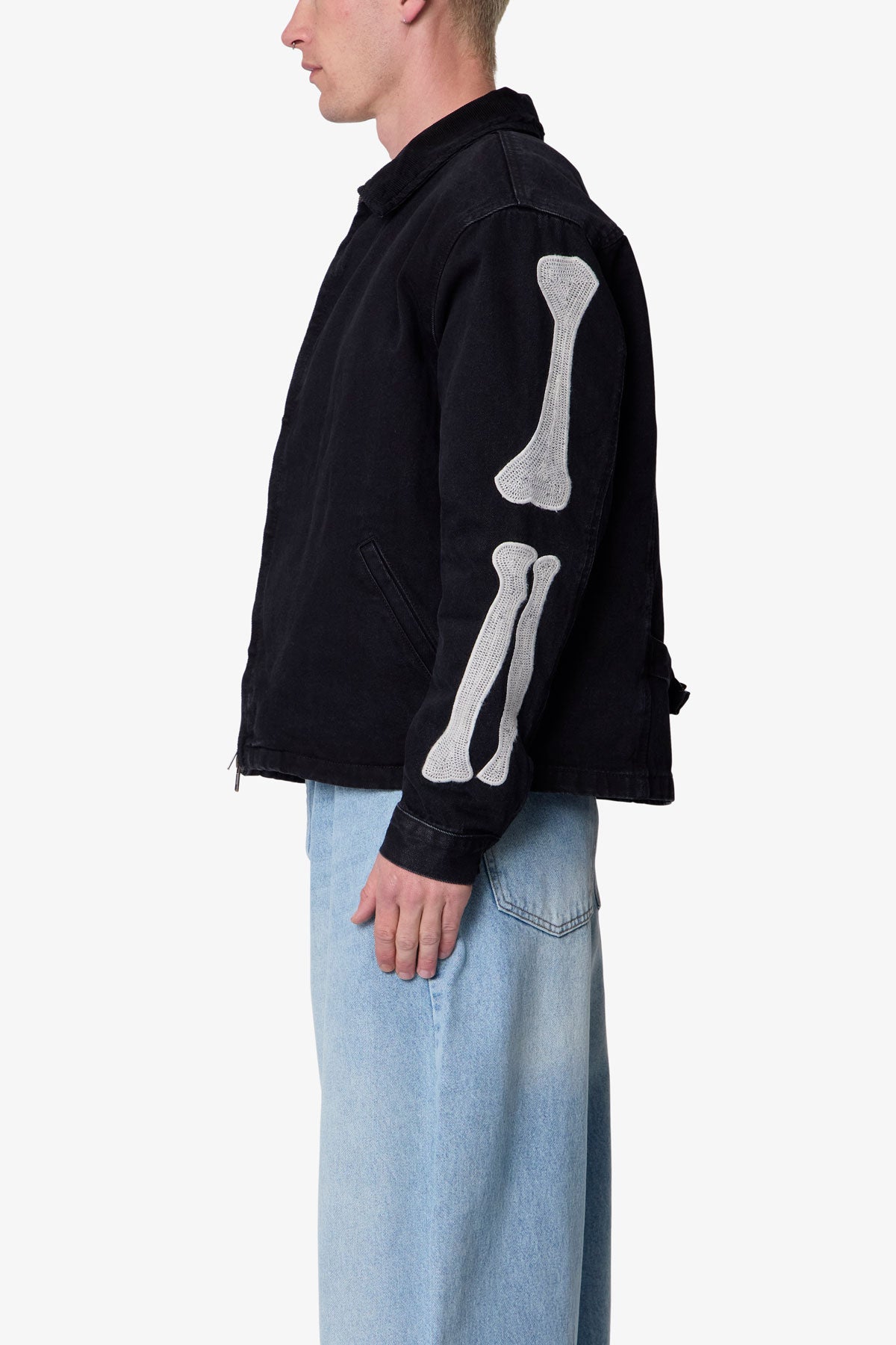 Skeleton Work Jacket - Black
